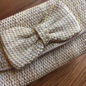 Aldo Clutch Purse! Gold accents/Gold chain strap